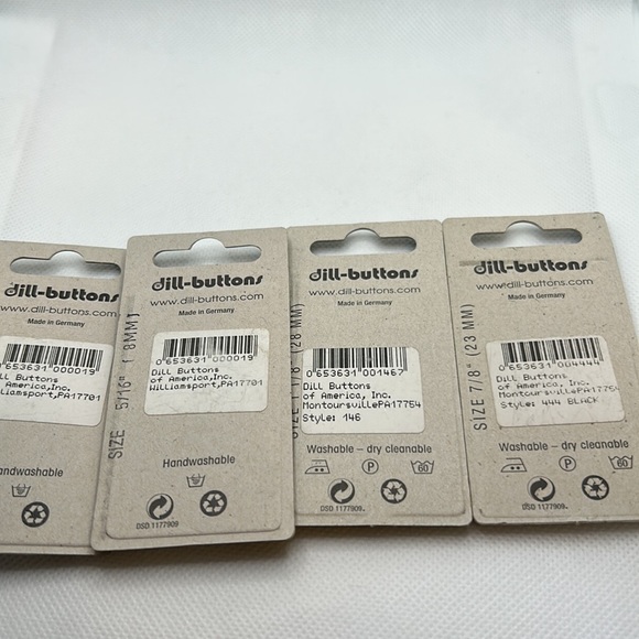 Vintage buttons by dill buttons Germany  for crafts, junk journals & sewing - Picture 3 of 9